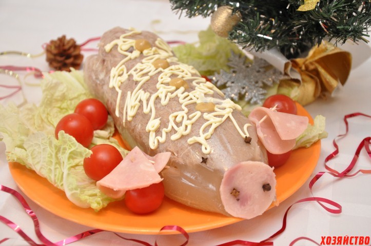 Как приготовить Холодец из свиной голяшки, говяжьей ножки и куриных окорочков рецепт пошагово